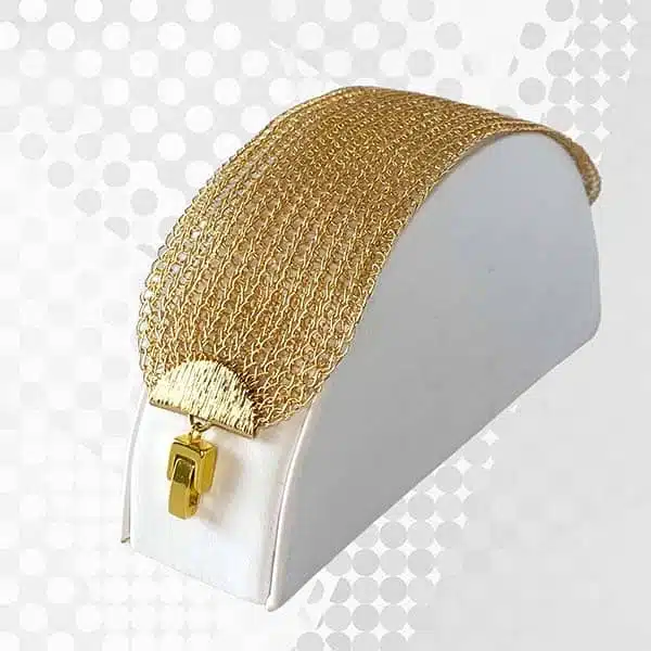 צמיד סרוג Ozi זהב